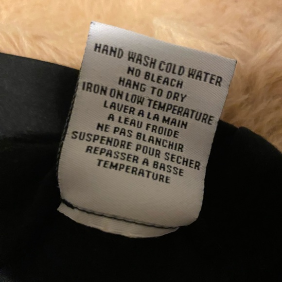 Jules and Leopold Black stretch Pencil Skirt with Gold Front Zipper - Picture 4 of 6